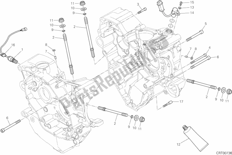 Wszystkie części do 10a - Para Pó? Korb Ducati Monster 1200 R 2018